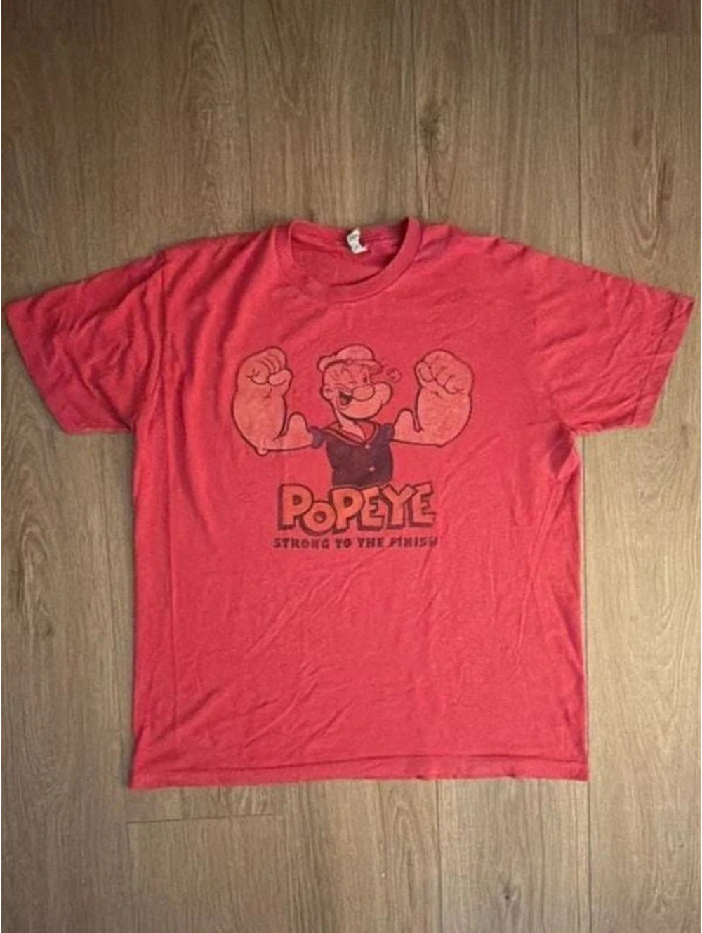 1980s Vintage Popeye "Strong to the Finish" T-shirt
